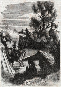 Roland im Sarazenlager (Gravur von 1851 aus „Furioser Roland“)