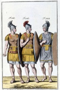 Römische Legionäre. Frühe 19. Jahrhundert Gravur.