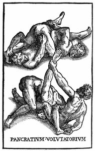 Römische Ringer - in "Hieronymi Mercurialis de arte gymnastica"
