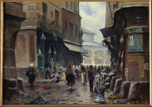 Rue Pirouette, circa 1880, heutiges 1. Arrondissement, zwischen 1875 und 1885 von Unknown artist