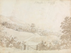 Ländliche Landschaft mit Haus, Isle of Wight