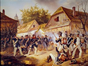 Russlandfeldzug: Die Kapitulation der Truppen von Vandamme in der Schlacht von Kulm am 30.08.1813. 1813 Paris, Museum der Armee