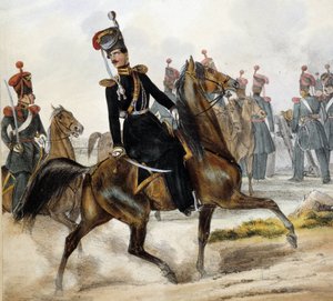 Russische Kosaken (Zeichnung, Anfang 19. Jahrhundert) von Unknown artist