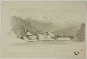 Der heilige Martin im Sallenche-Tal, Blick auf den Mont Blanc