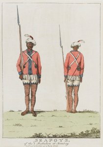 Sepoys des 3. Bataillons in Bombay