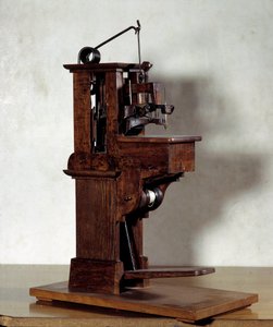 Nähmaschine von Barthélemy Thimonnier (1793-1857). 19. Jahrhundert