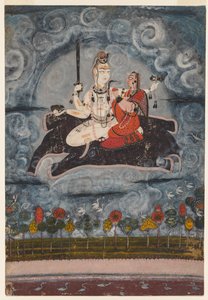 Shiva und Devi auf Gajasuras Haut von Unknown artist