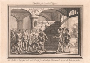 Sir Walter Raleigh befreit fünf indianische Könige, die alle miteinander verbunden waren