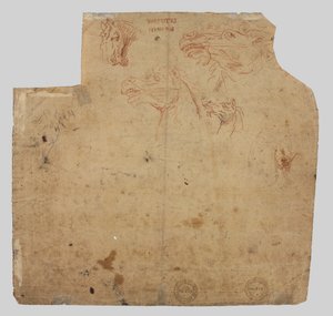 Skizzen von Pferden (verso)