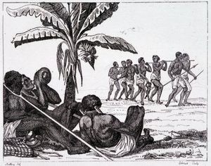 Sklavenhandel auf einer Reise - in „Bilderbuch Frankreich“, T.III von Unknown artist