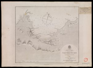Südamerika, Küste von Chile - Valparaiso Bucht von den Offizieren der HMS 