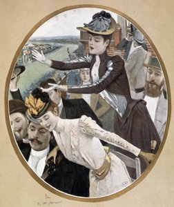 Zuschauer bei den Rennen von Unknown artist