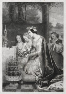 St. Amelia, Königin von Ungarn von Unknown artist