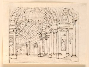 Bühnenbild, Palastinterieur von Unknown artist
