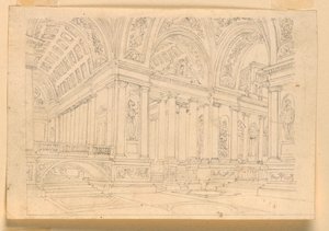 Bühnenbild, Palastinterieur von Unknown artist
