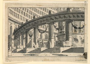 Bühnenbild, Palastinterieurs von Unknown artist