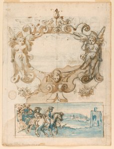 Riemenwerk-Design und Landschaft