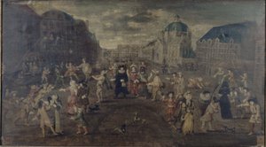 Straßenstreiche in Paris, zwischen 1501 und 1600 von Unknown artist