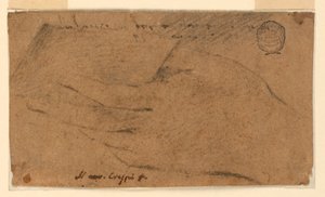 Studie: Die linke Hand einer Frau, die ein Blatt Papier hält von Unknown artist