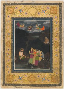 Sultan Ibrahim ibn Adham von Balkh von Engeln besucht