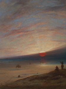 Sonnenuntergang am Strand von Sark