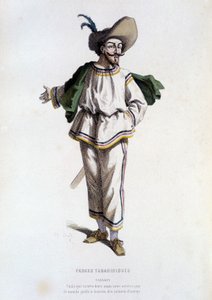 Tabarin, „Charakter der Farces Tabariniques“ (von Tabarin 1622), in „das französische Theater im 16. und 17. Jahrhundert vor Molière“ von Edouard Fournier von Unknown artist