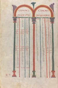 Kanonische Tafeln der vier Evangelien, Kanon II, XI Jahrhundert