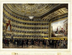 Teatro La Fenice (Der Phönix) von Unknown artist