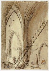 Wippe im Kirchengebäude von Unknown artist