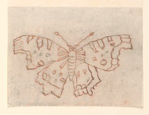 Textildesign: Ein Schmetterling von Unknown artist