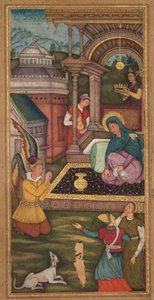 Die Verkündigung, aus einem Spiegel der Heiligkeit (Mir’at al-quds) von Pater Jerome Xavier