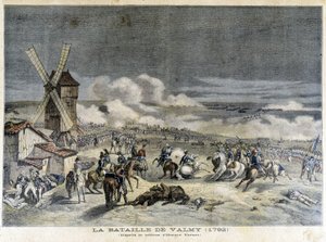 Die Schlacht von Valmy (1792), nach dem Gemälde von Horace Vernet. Illustration des „Petity Journal“ von 1892 von Unknown artist