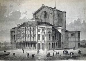Das Bayreuther Modelltheater, auf Initiative von Richard Wagner erbaut und 1876 eingeweiht von Unknown artist