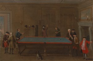 Das Billardzimmer von Unknown artist