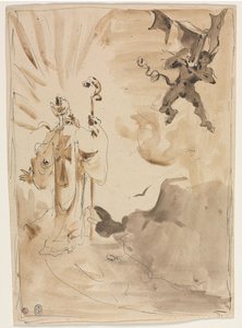 Der Bischof und der Dämon (recto)