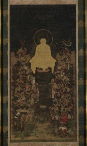 Der Buddha predigt das „Vollkommenheit der Weisheit“ (Prajnaparamita) Sutra von Unknown artist