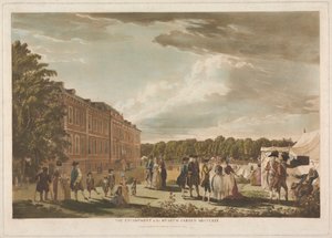 Das Lager im Museumsgarten von Unknown artist