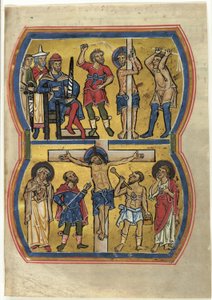 Die Geißelung und die Kreuzigung, aus einem Psalter
