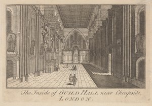Das Innere der Guild Hall nahe Cheapside, London