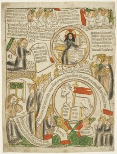 Das Lamm empfängt das versiegelte Buch, Folio C aus Die Apokalypse von Unknown artist