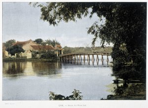 Der kleine See in Hanoi - in „Rund um die Welt“, Ende 19. Jahrhundert von Unknown artist