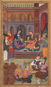 Die Hochzeit zu Kana, aus einem Spiegel der Heiligkeit (Mir’at al-quds) von Pater Jerome Xavier