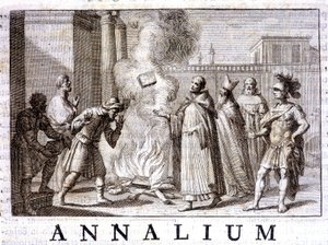 Das Wunder des Feuers der heiligen Dominika - in „Annalen des Predigerordens“ von Thomas-Marie Mamachi, Rom