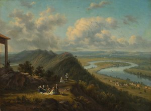 Der Oxbow vom Mount Holyoke aus gesehen
