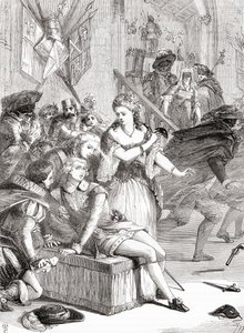 Die Ermordung von Gustav III. durch Jackob Johan Anckarström auf einem Maskenball, Stockholm, Schweden, 1792