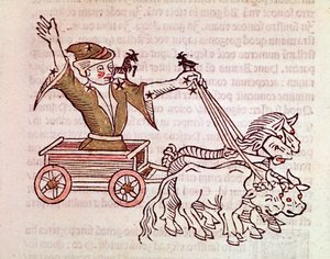 Das Sternbild der Zecke (Detail) aus „Poeticon astronomicon“ zugeschrieben dem römischen Historiker Hygin