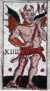 Der Teufel. Tarotspiel aus dem 18. Jahrhundert. Mailand