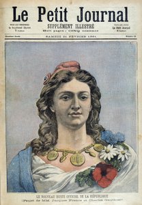 Die neue offizielle Büste der Republik (Marianne) - in „Le Petite Journal“ vom 21.02.1891