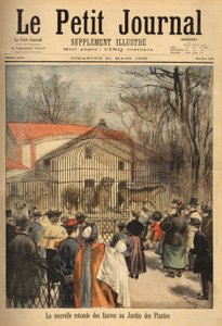 Die neue Rotunde der Tiere im Jardin des Plantes in Paris. Gravur in „Le petit journal“ 31/03/1895. Sammlung Selva.