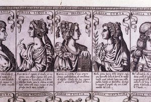 Die Sibyllen: libysch, delphisch, kumäisch (Gravur) von Unknown artist